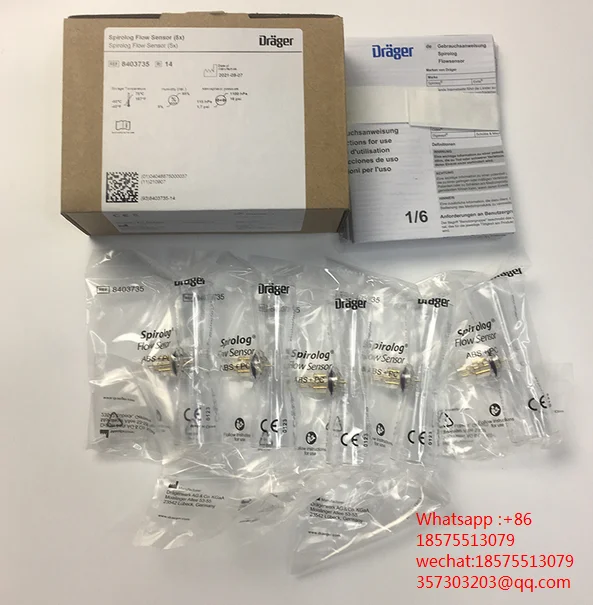 For Original Drager Spirolog for Evita Ventilator SENSORS 8403735 5pcs per pack,ABS material 8403735-04,8403735-09,8403735-10