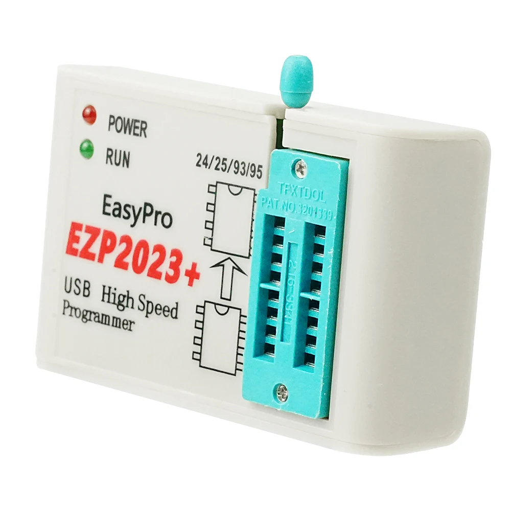 مبرمج USB SPI عالي السرعة EZP2023 + 18 محولًا يدعم 24 25 26 93 95 EEPROM 25 شريحة Flash Bios أفضل من EZP2019