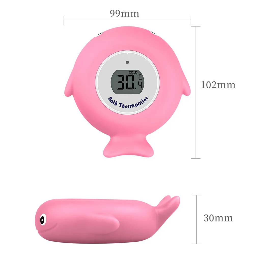 termometro-de-Agua-para-bebes-em-design-de-peixe-rosa-celsius-e-fahrenheit-a-prova-d'Agua-para-piscinas-e-spas