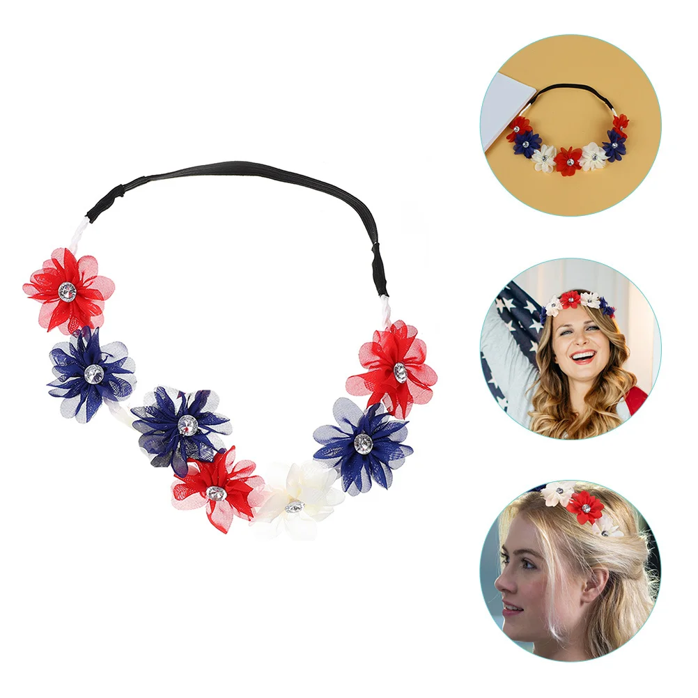 

Simulated Flower Hair Band Delicate Floral Headband Elegant Elastic Design Suitable for Wedding Party Photography Hair