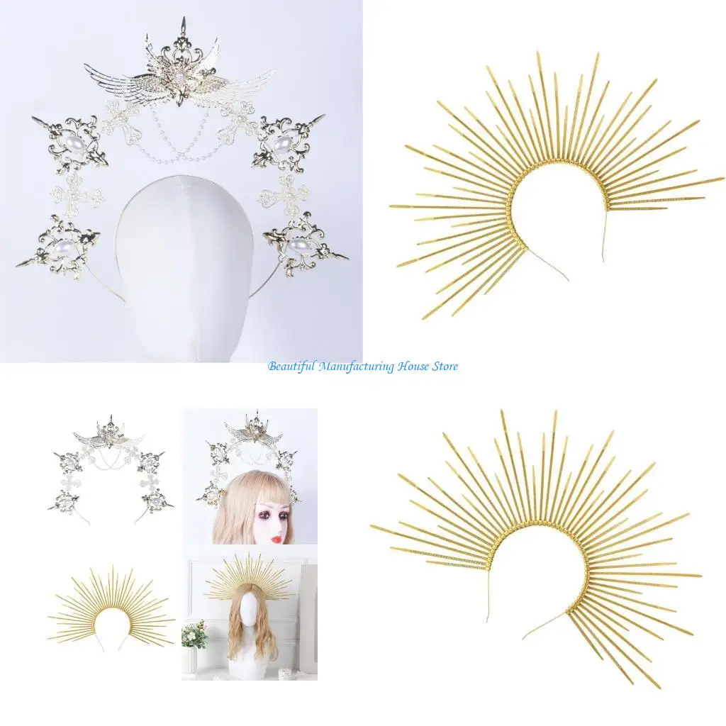 E56A Sweet Simple Headwear Antiskid Ladies Hair Rings Temperament Stylish Hair Hoop for Fashionable Women