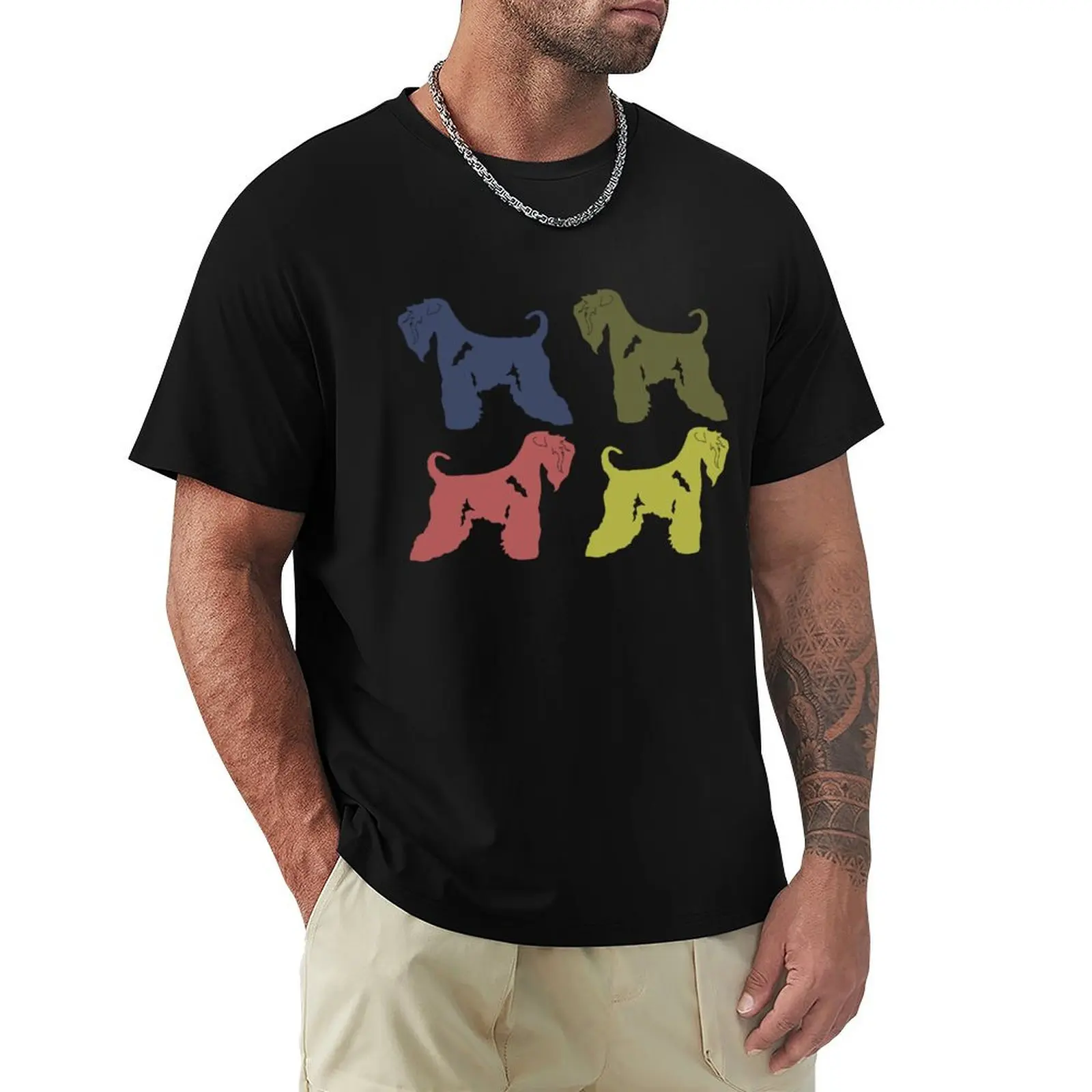 Soft Coated Wheaten Terrier all over ! colorful T-Shirt t shirts with prints T-Shirt