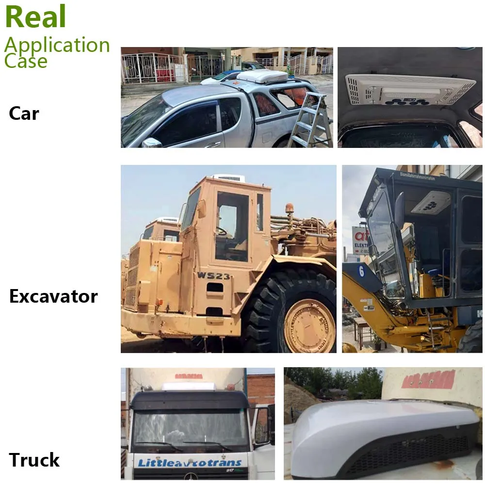 Treeligo 12 فولت سقف مكيف الهواء التبريد الكهربائي RV على السطح وقوف السيارات وحدة التيار المتردد لشاحنة شاحنة تخييم فان القوافل موتور المنزل منخفضة الضوضاء