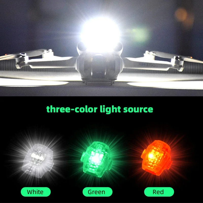 LED Anti-collision Warning Light for DJI NEO/AVATA 2/Mini 3 Pro Drone Motorcycle Bicycle Signal Light Strobe Signal Indicator