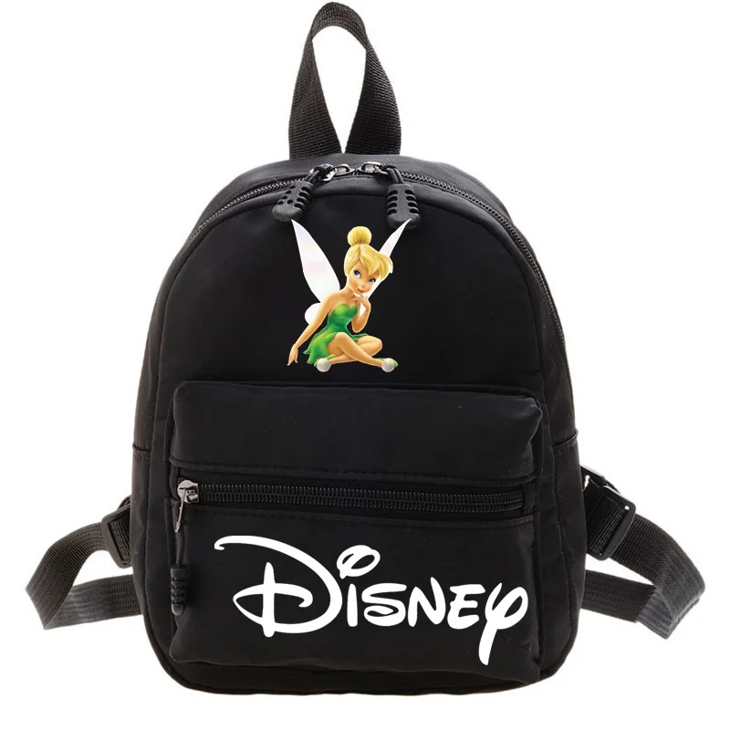 2024 Disney Tinker Bell Women Girly Heart MINI Backpack New Design Fashionable College Style Teen Girls Cute Travel Bag Backpack