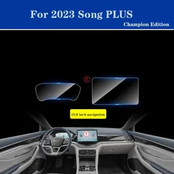 For BYD Song Plus Champion Edition Tempered Glass Screen Protector Center Control Navigation HD Film Protection Car Accessories