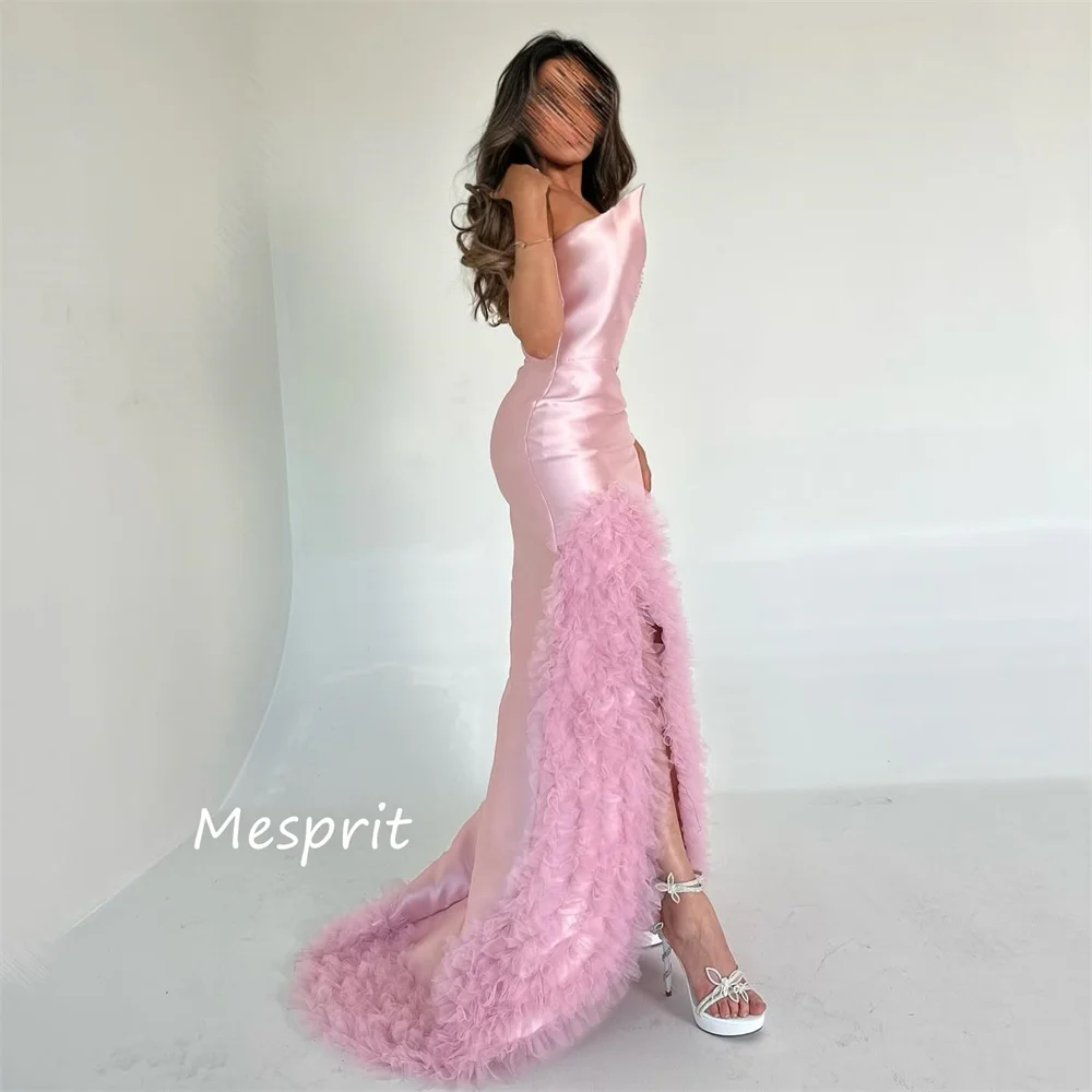 Mesprit Fashion High Quality Strapless Mermaid Beading Paillette / Sequins Tulle Charmeuse Evening Dresses