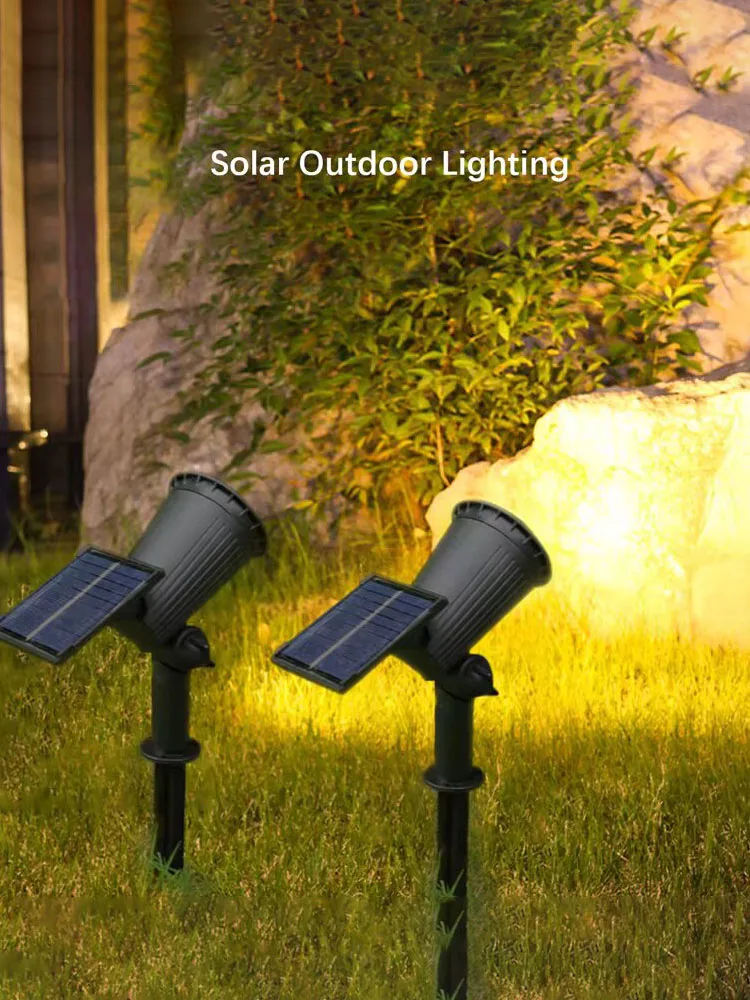 9 leds holofotes solares, ao ar livre ip65 à prova dip65 água, luzes do ponto, brilho ajustável para