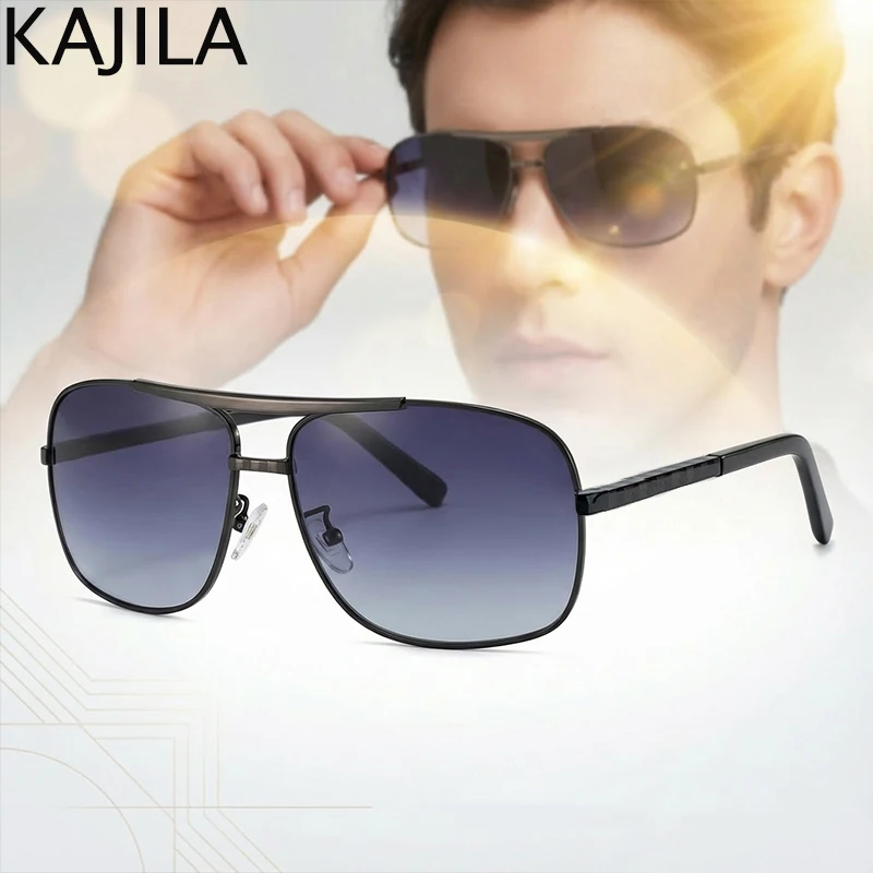 빈티지 스퀘어 남성 선글라스 브라운 2026 럭셔리 브랜드 레트로 클래식 선글라스 남성용 ... - 3