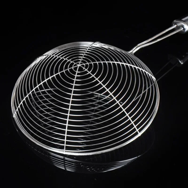 Premium 304 Stainless Steel Spider Mesh Strainer & Colander Ladle Skimmer Cooking Tool Kitchenware Heat-resistant kitchen tools