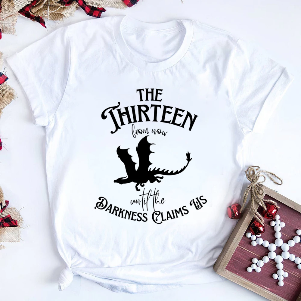 The Thirteen T-shirt From Now Until The Darkness Claims Us Sarah J Maas Shirt Dragon Throne of Glass Book Lover Tops Fans Gift