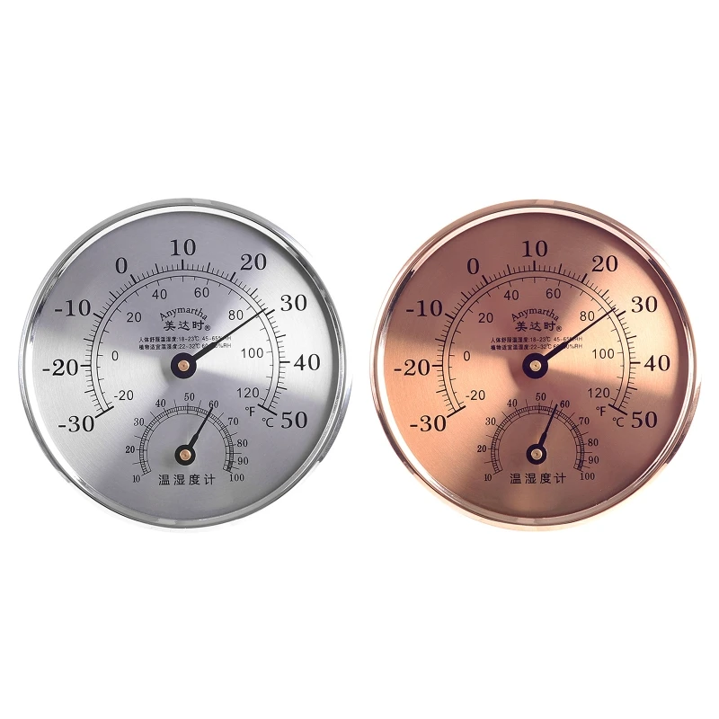 H55A Indoor Outdoor Thermometer Hygrometer,Outdoor Thermometer Large Numbers, Decorative Outdoor Thermometers for Patio