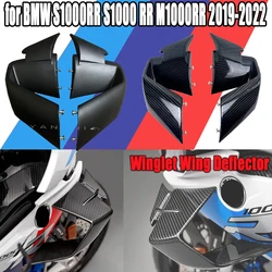 Carbon Fiber Wings Fairing for BMW S1000RR M1000RR 2019 2020 2021 2022 Winglet Motorcycle Windshield Front Aerodynamic Spoiler