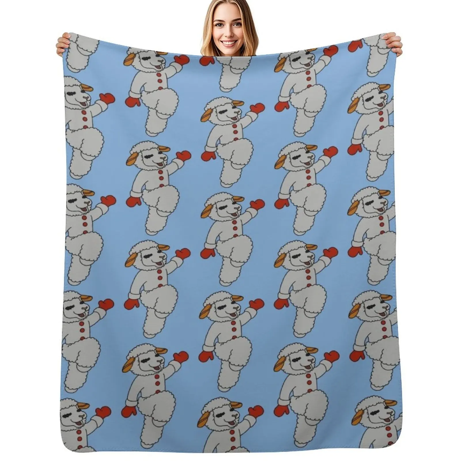 

Lambchop dancing fan art Throw Blanket For Baby Sofa Throw Custom Hairy Blankets