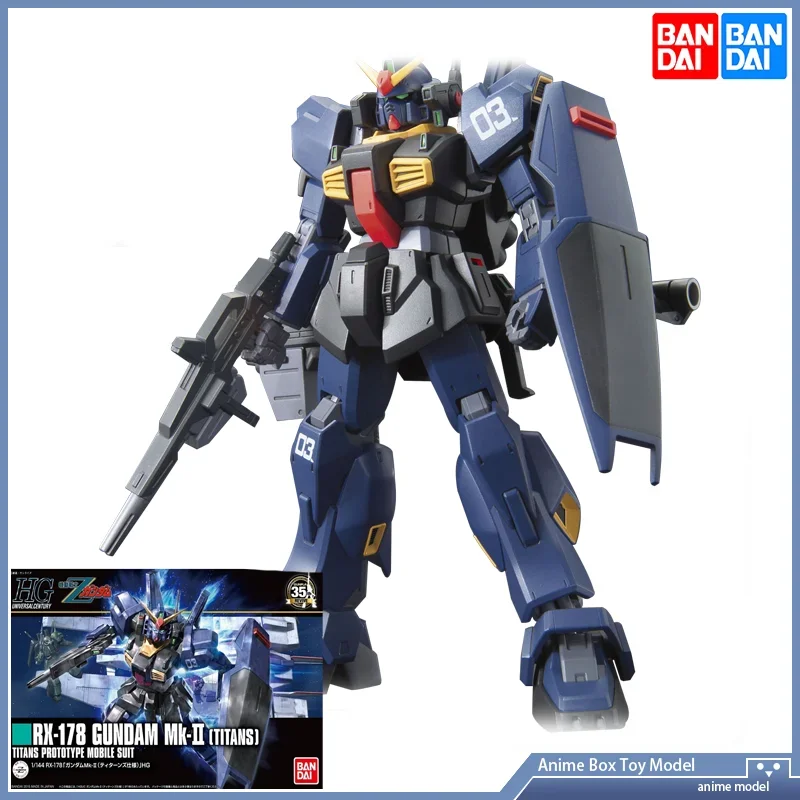 

Gundam Bandai HGUC 1/144 RX-178 MK2 TITANS PROTOTYPE GUNDAM Assembly Action Toy Figures Anime Gift