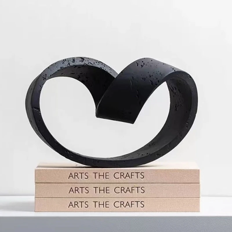 

Abstract Ornaments Miniature Creative Sculptures Geometric Ring Art Figurines Aesthetic Living Room Decoration Accessories