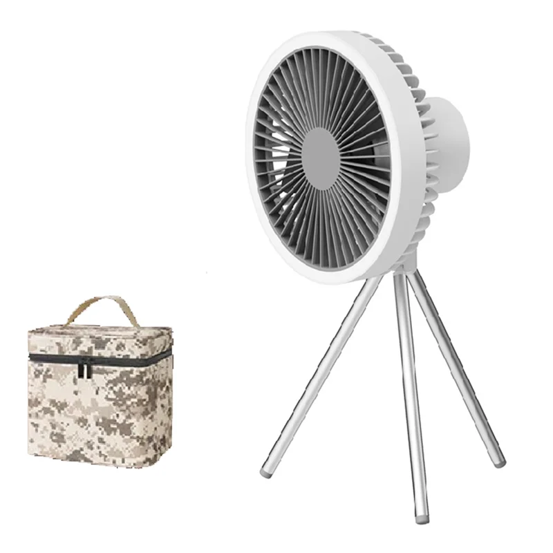 

A05G-10000Mah Вентилятор для кемпинга Перезаряжаемый настольный вентилятор Портативный беспроводной потолочный вентилятор со светодиодной подсветкой Power Bank