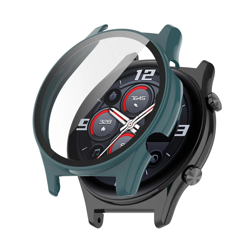 BEHUA Panzerglas+Hülle für Honor Watch 4 SmartWatch Rundum-Displayschutz Harte PC-Schutzhülle für Huawei Honor Watch4 Cover – Detail 7