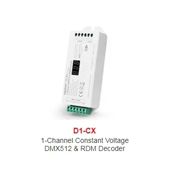 Kontroler główny Miboxer DMX512 X1 Single Color X2 CCT X3 RGB X4 RGBW X5 RGBCCT DMX512&RDM Dekoder 1CH/2CH/3CH/4CH AC100~240V