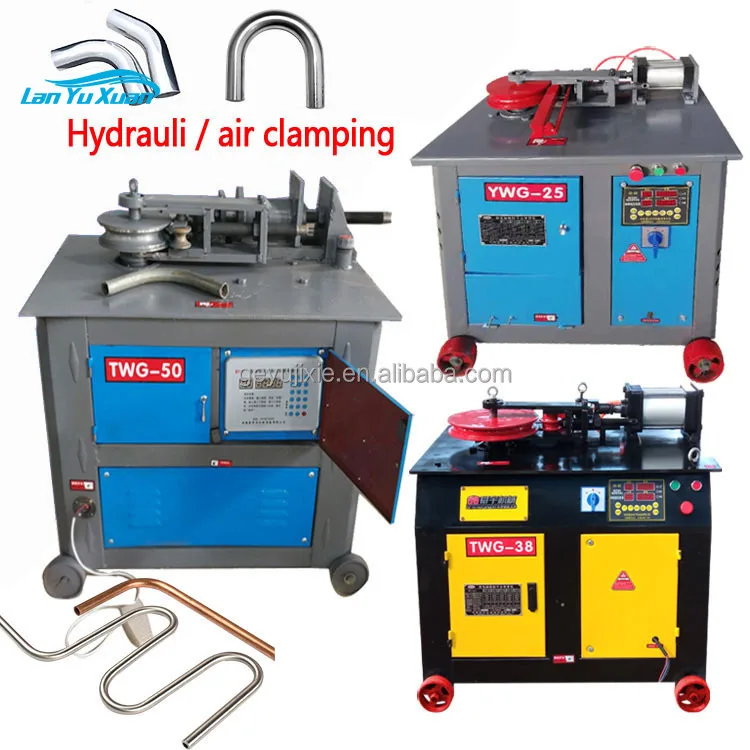 25/38/50/76/89/110 mm iron copper aluminum tube factory price Hydraulic pipe bending machine CNC bender