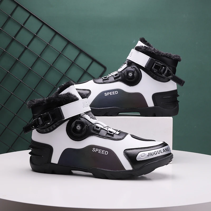 

Motorcycle protective riding boots off-road men's four season high top anti slip breathable cycling travel equipment racing shoe