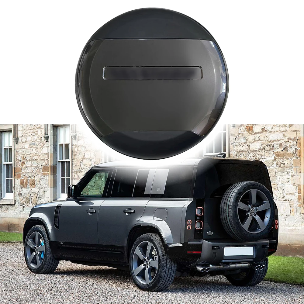 Carpathian Grey Series Spare Tire Cover fits for Land Rover Defender 110 90 130 2020-2024 ABS Spare Tyre Wheel Cover Protector