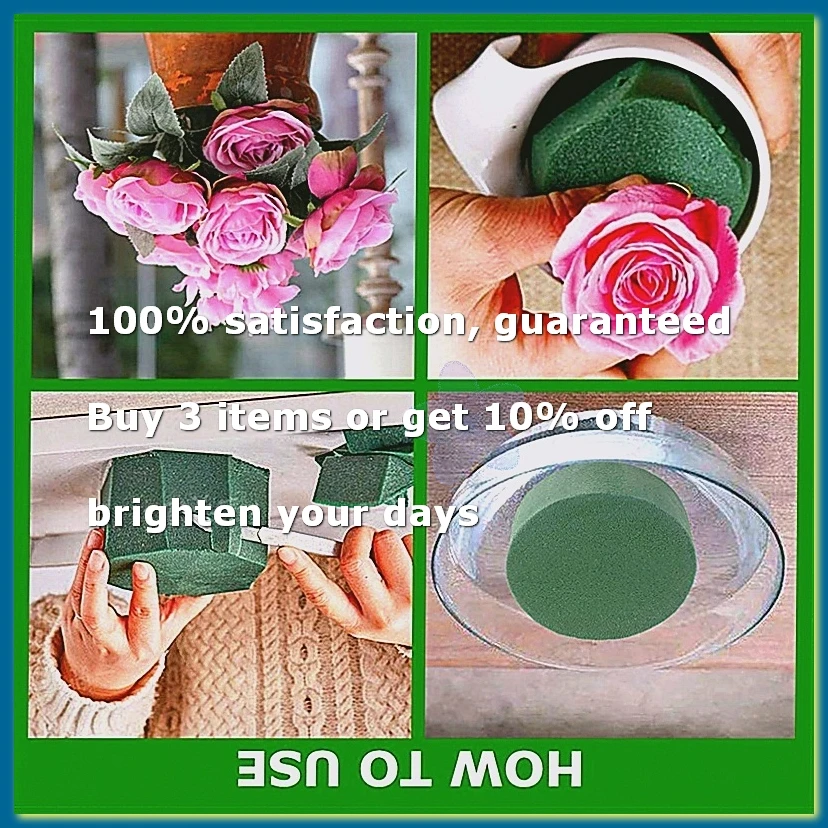 ●Round Floral Foam Pack of 20,Wet Florist Block Flower Arrangement Supplies for Craft Project, Decoration