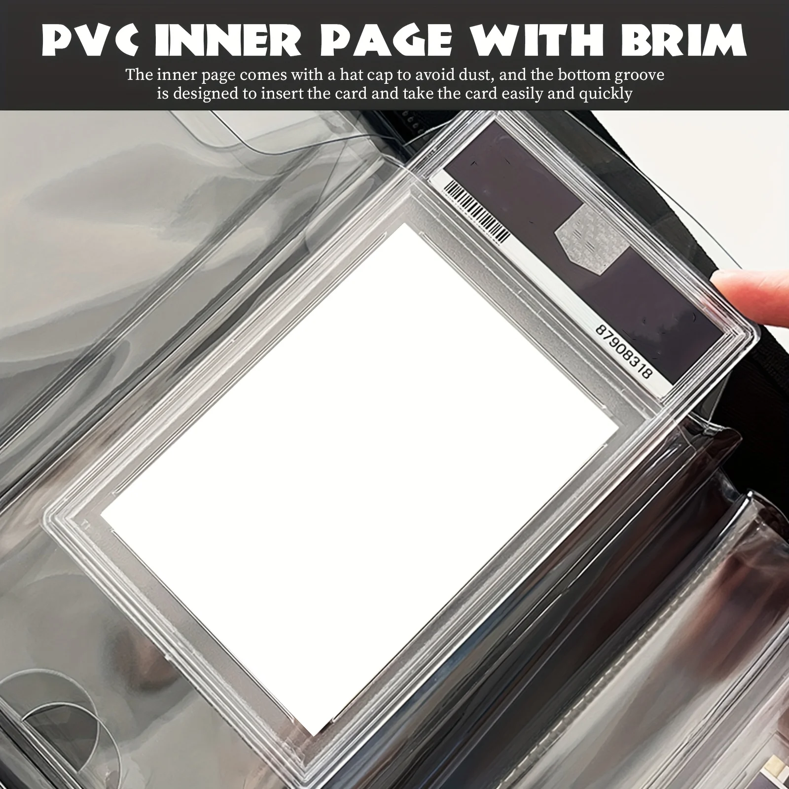 1pc Zip Trading Card Binder, Card Folder for PSA/CGC/BGS/SGC Sports Cards, Game Cards, Baseball Basketball Card Binder Albums