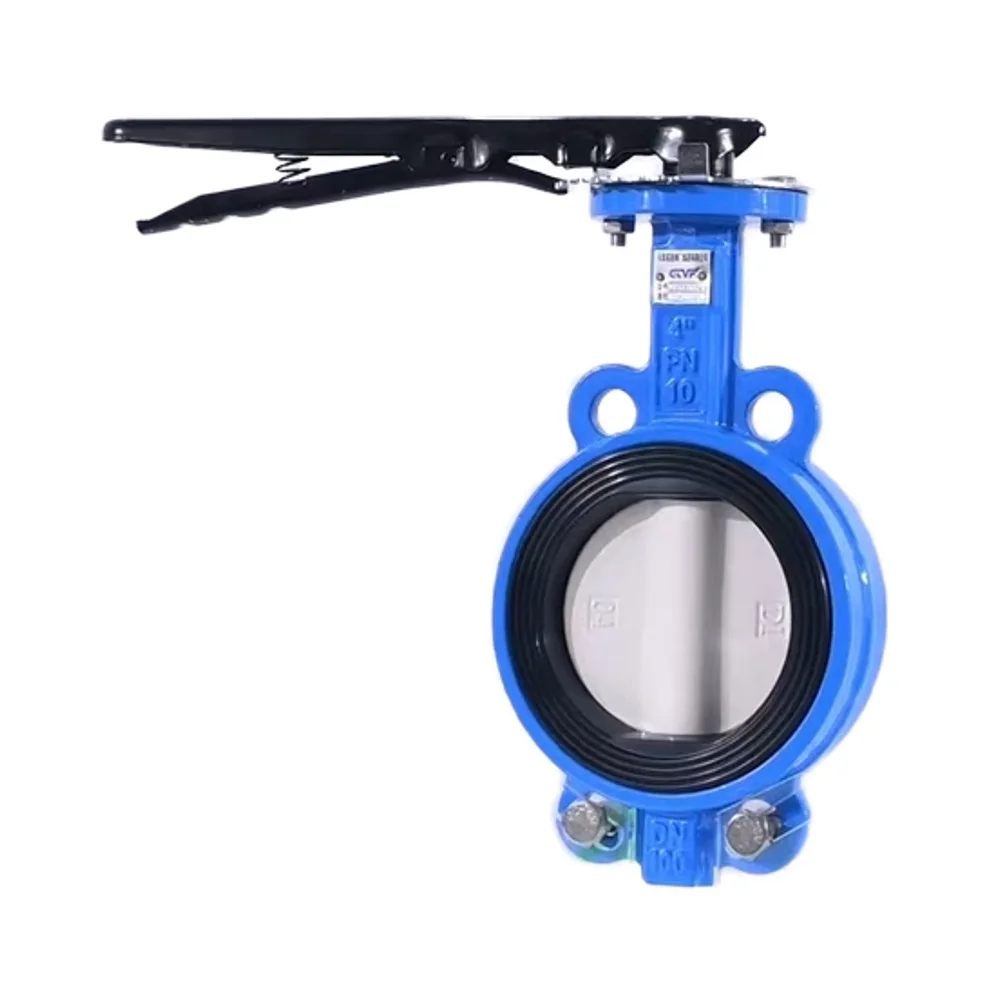 Китайский заводской высококачественный DN100 PN16 воздуховодный железный пневматический электрический ручной мощный вафельный дроссельный клапан