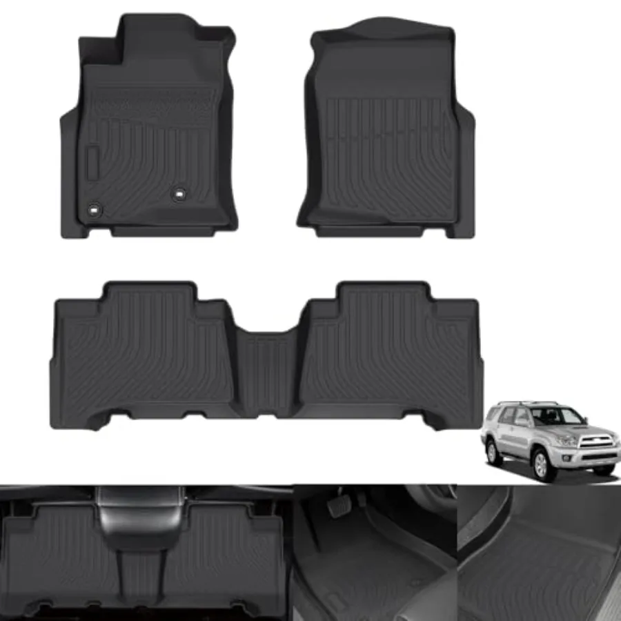 

Floor Mats for Toyota 4Runner 2003-2009 Custom Fit TPE All Weather Protection Floor Liners Non-Slip Waterproof Car Accessories