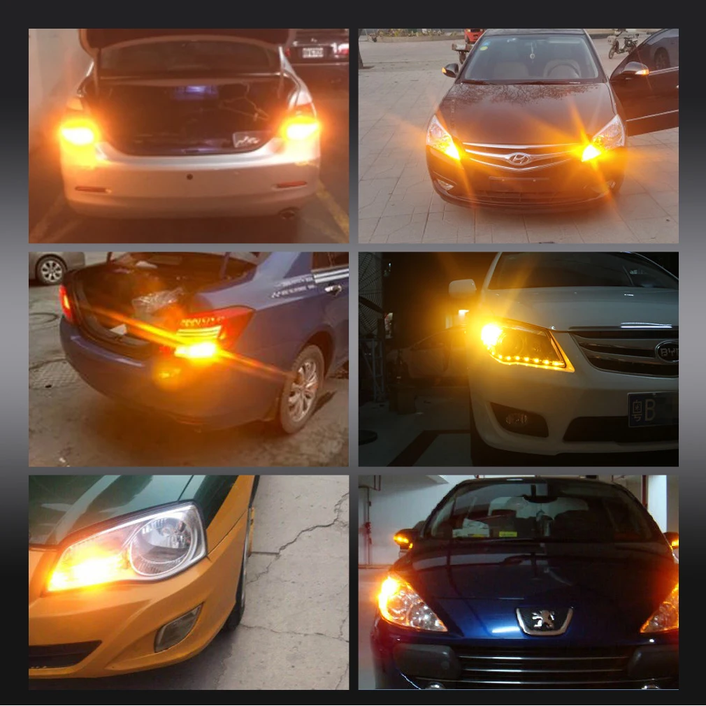7443 7444 7440 T20 LED W21/5W LED Light W21W T25 3157 P27/7W For Lada Kalina Granta Vesta DRL LED Bulbs 12V 6500K White Red