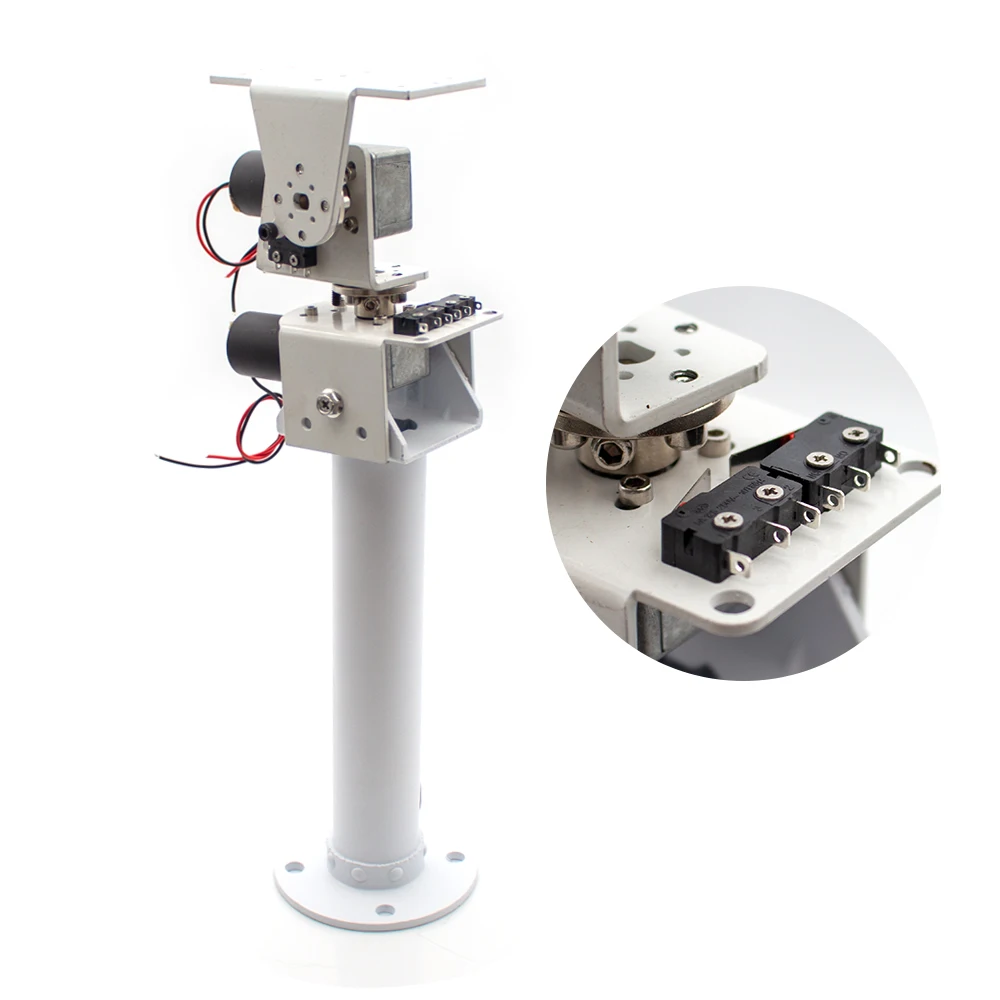 Robot de seguimiento Y monitoreo Solar DE DOBLE EJE DE CC DIY, carga pesada, alto par, todo Metal, eje X, eje Y, Motor de engranaje helicoidal