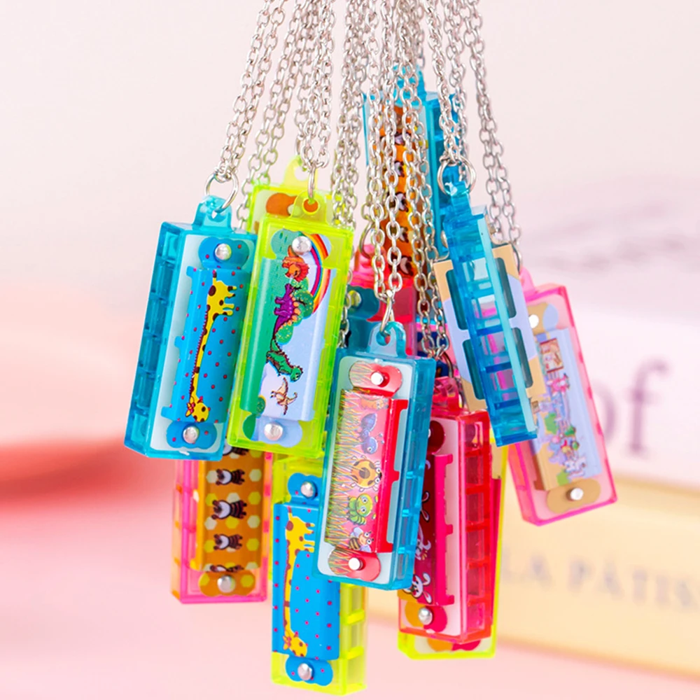 10-30PC Mini Necklace Harmonica Children Birthday Party Wedding Guest Gift Kindergarten School Gift Pack Carnival Christmas Gift