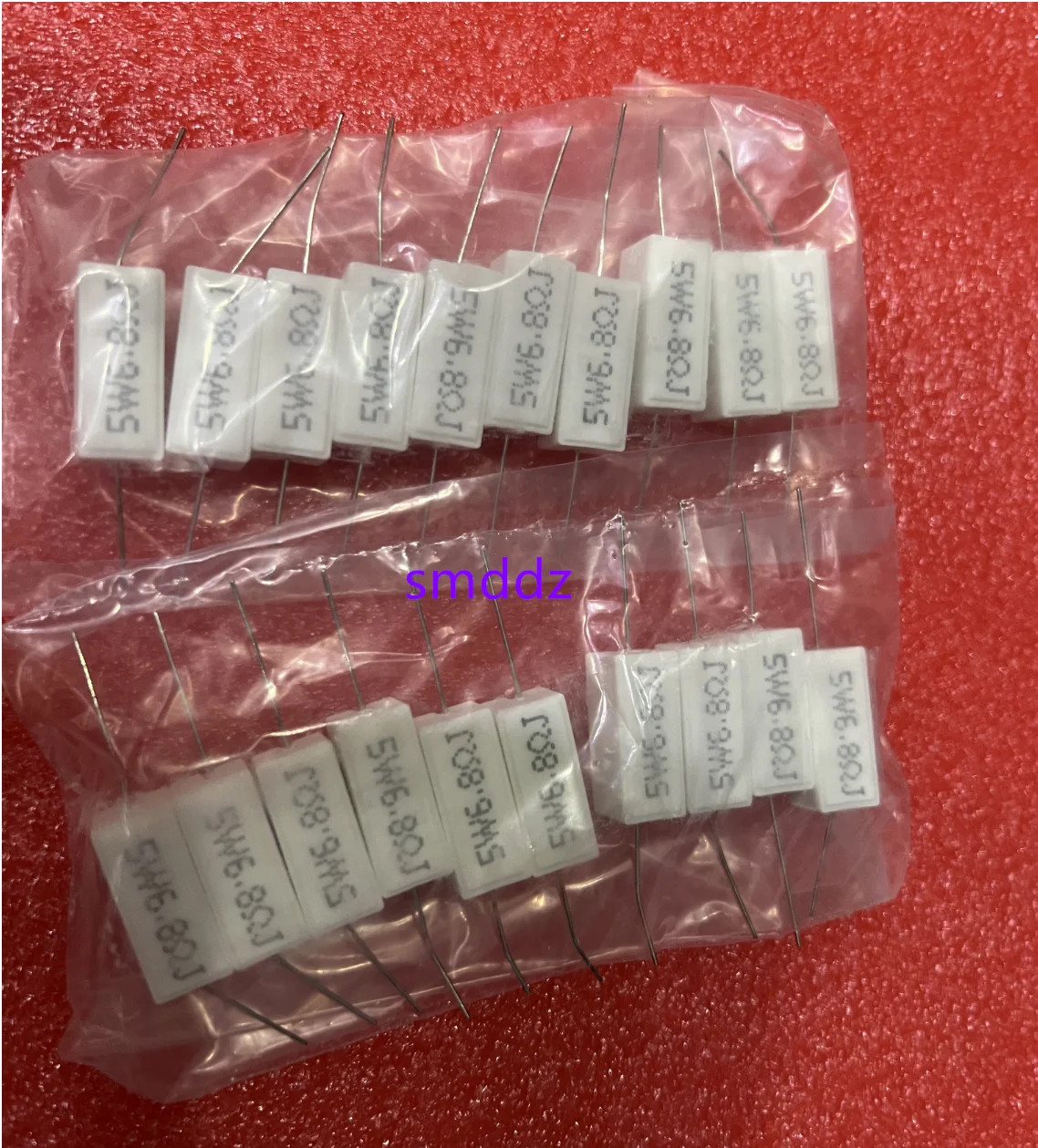 50pcs Cement resistance (horizontal) 5W ：6.2K 6.7K 7K 7.5K 8K 8.2K 9K 9.1K 10K 12K 15K 18K 20K 22K 24K 25K 27K 30K 33K 36K 39K