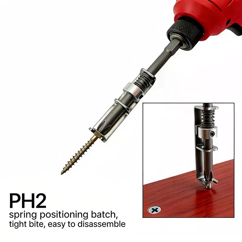 Screw Holder Drill Bit Anti-Drop Screwdriver Bit Fixing Clamp Set Suitable For Electric Drills Adapter Tool DIY Repair