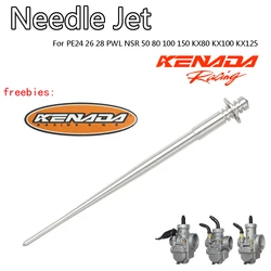Carburetor Needle Jet Kit For PE24 PE26 PE28 PWL For NSR50 NSR80 NSR100 NSR150 KX80 KX100 KX125 2T 4T Pit Dirt Bike
