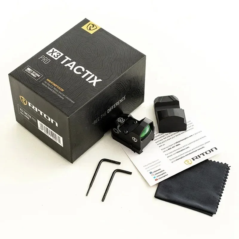 

Riton Optics X3 Tactix PRD MPRD 3 MOA RMR Охотничий прицел с красной точкой и креплением на рейку 20 мм для охоты