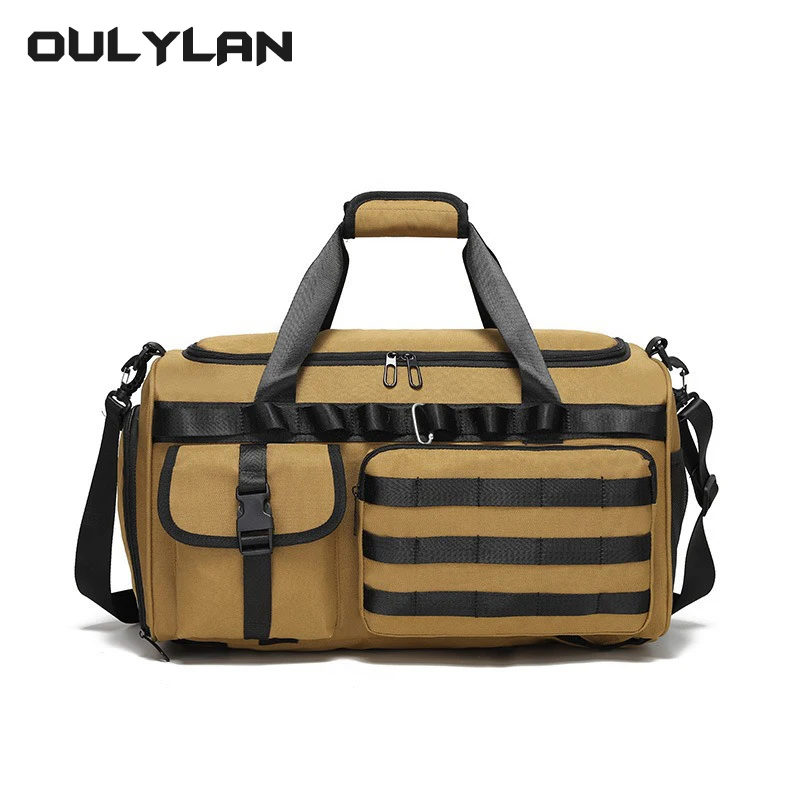 

Oulylan Tactical Storage Bag Multi-functional Waterproof Wear-resistant Sports Fitness Bag Handbag Outdoor Travel Bag