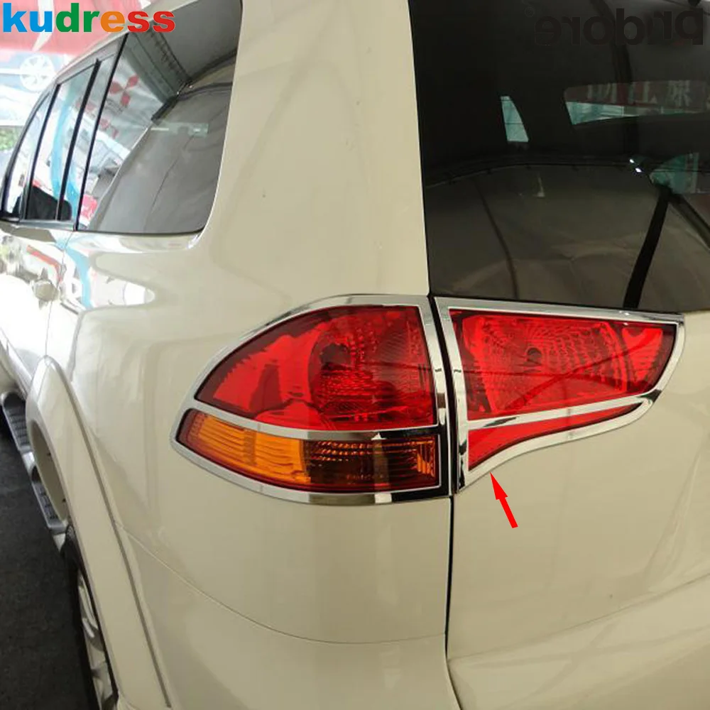 

Rear Tail Light Lamp Cover Trim For Mitsubishi Pajero Montero Sport 2009-2012 2013 2014 Chrome Car Taillight Frame Accessories