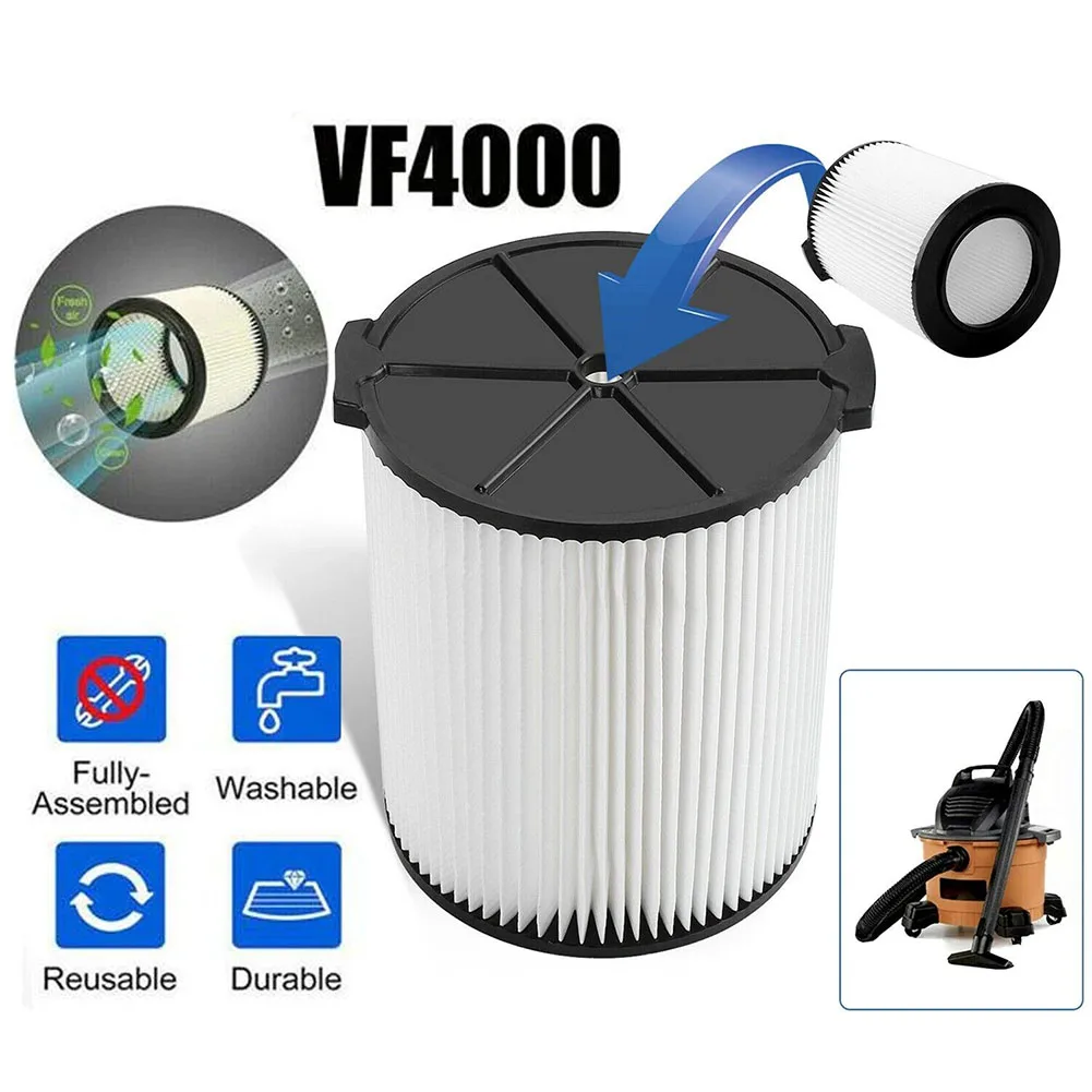 

Household Vacuum Cleaner Reusable Replacement Filter For For Ridgid VF4000 Industrial Wet And Dry Vacuum Cleaner