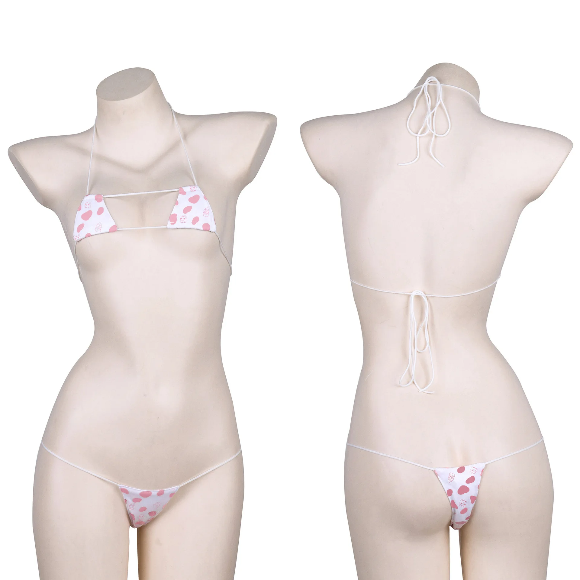 

Japanese Women White Black Bikini Set Simple Design Underwear Set Sexy Lingerie Lolita Kawaii Cotton Adult Cosplay Costumes Bra
