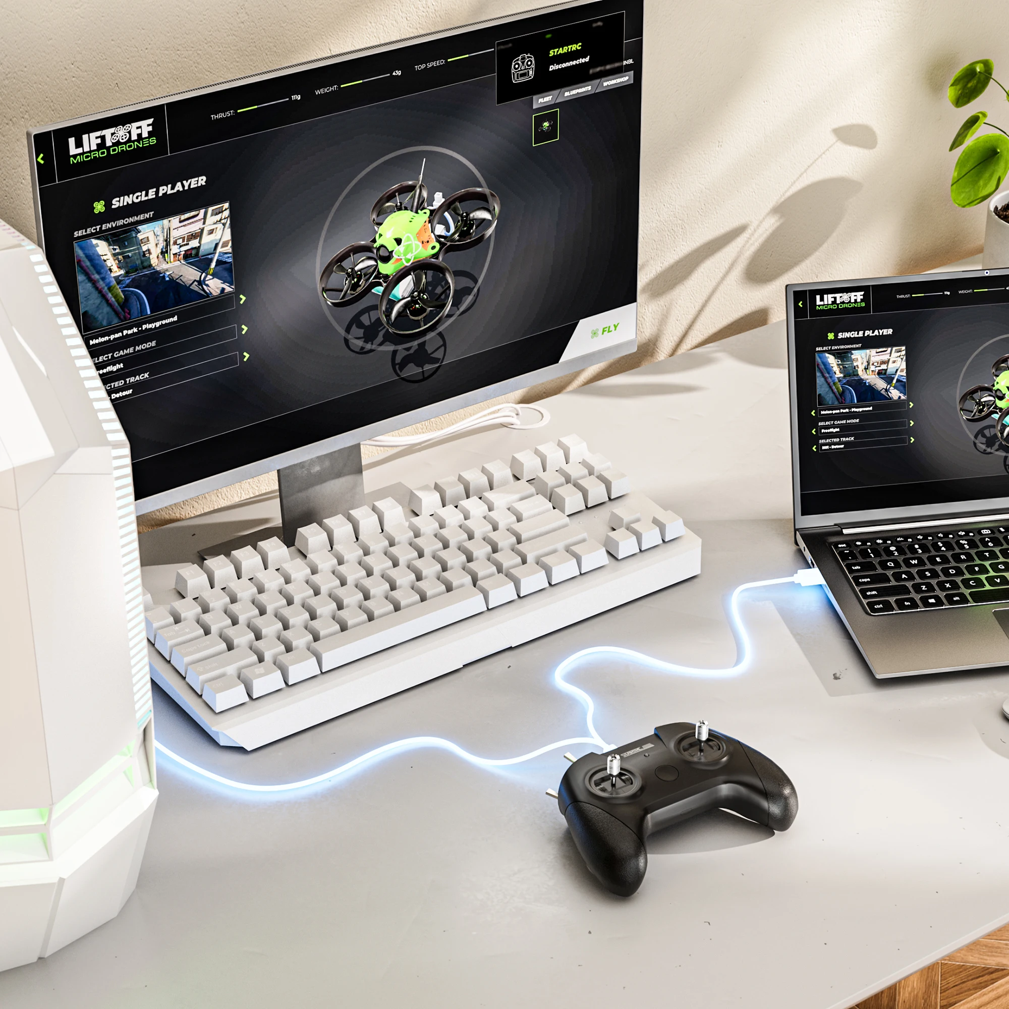 FPV Quadcopter Symulator lotu Uchwyt Pilot 8CH Początkujący Szkolenie Wsparcie Liftoff/Freerider/SkyDive/FPV na całym świecie