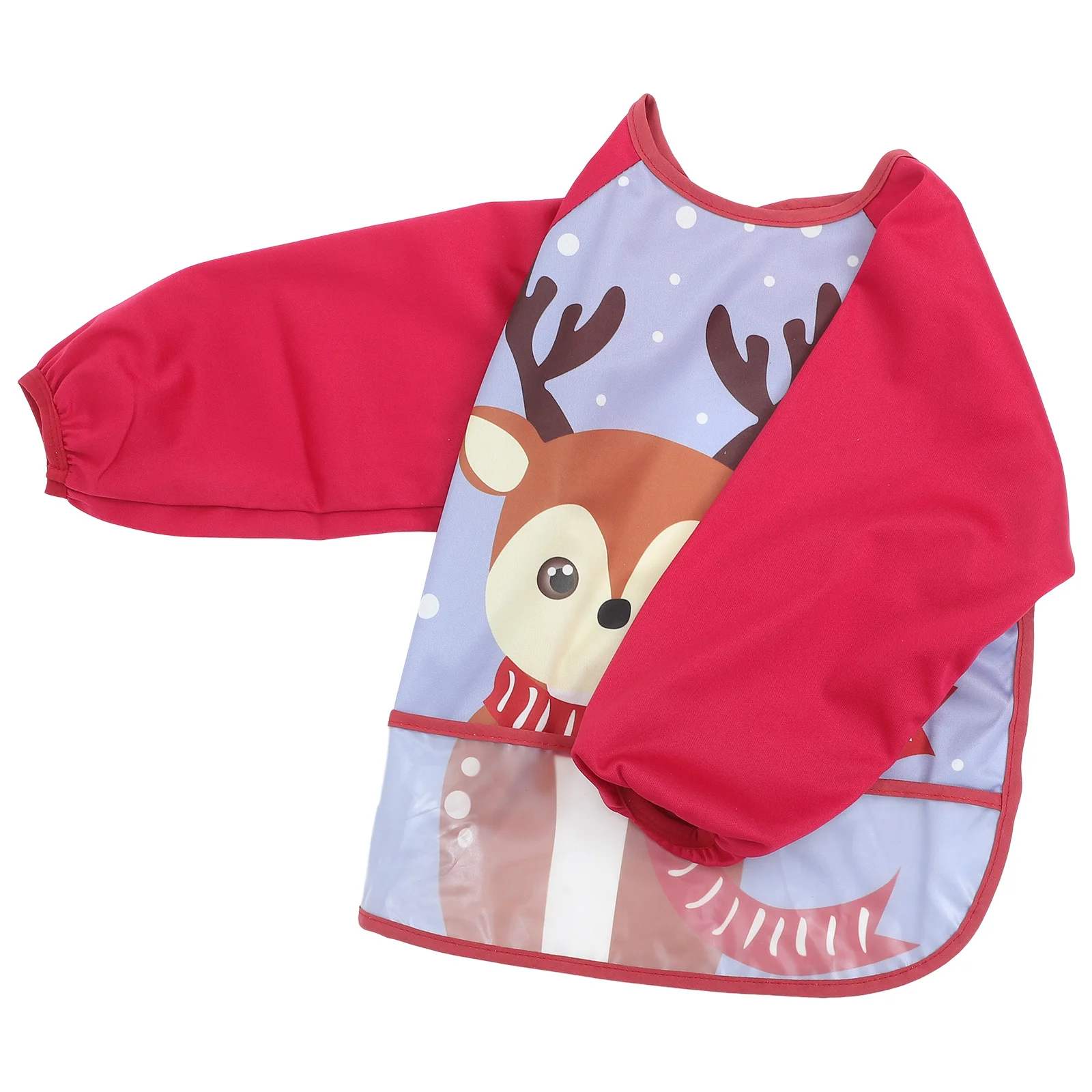 

Waterproof Baby Bib Long Sleeve Smock Full Cover Feeding Art Apron For Toddler Kids Easy Clean Drool Food Residue Proof