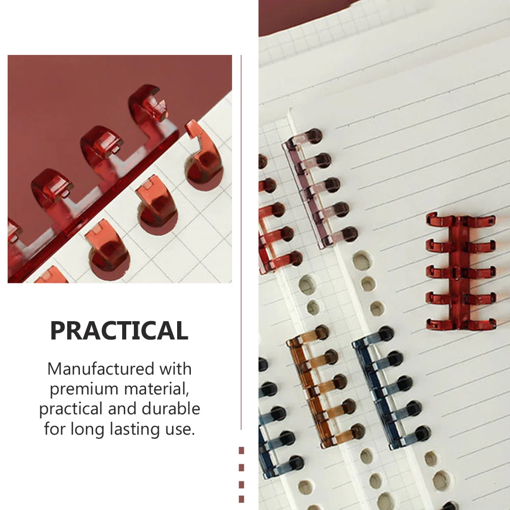 Binder Clips Ring Stationery Supplies Scrapbook Practical Segmented Office The Notebook