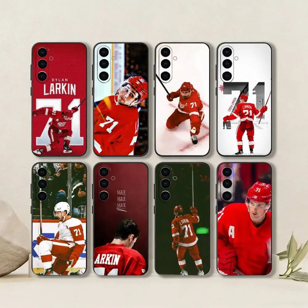 Funda de teléfono deportiva Dylan Larkin-America-Centre Forward-Ice Hovkey-Sport para Samsung Galaxy A73,A72,A71,A70,A53,A52,A51, silicona suave B