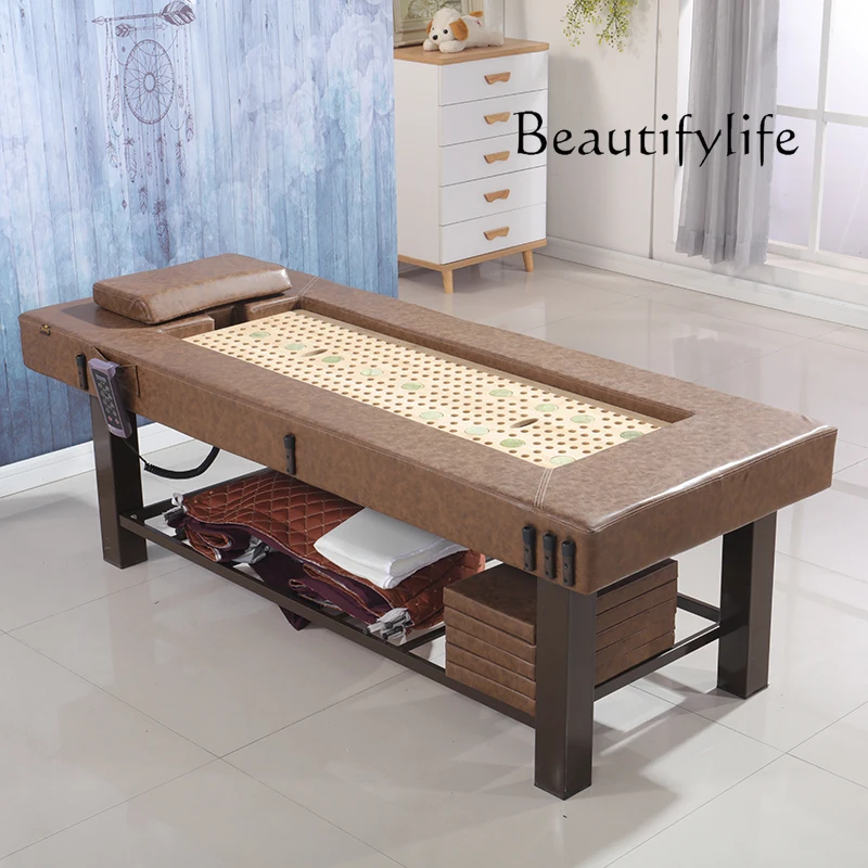 Smokeless whole body moxibustion traditional Chinese medicine massage treatment bed health massage bed