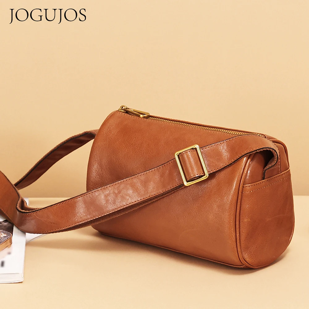 

JOJUJOS Genuine Leather Messenger Crossbody Bags For Women Female Casual Travel Shoulder Bag Fashion Handbag and Purse