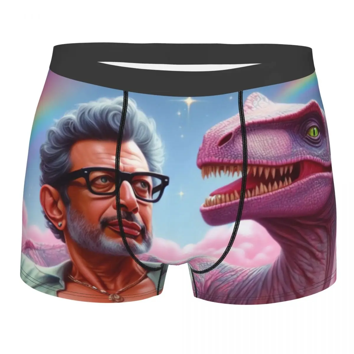 

Custom Life Dinosaur Finds A Way Шорты-боксеры для Homme Нижнее белье с 3D принтом Трусики Трусы Эластичные трусы