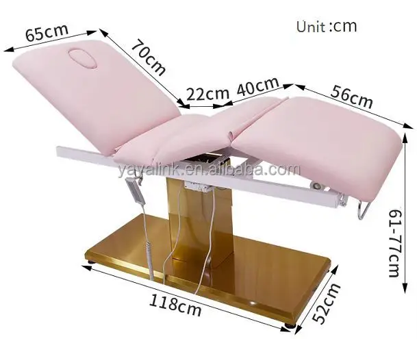 cosmetic electric beauty bed pink portable lash bed