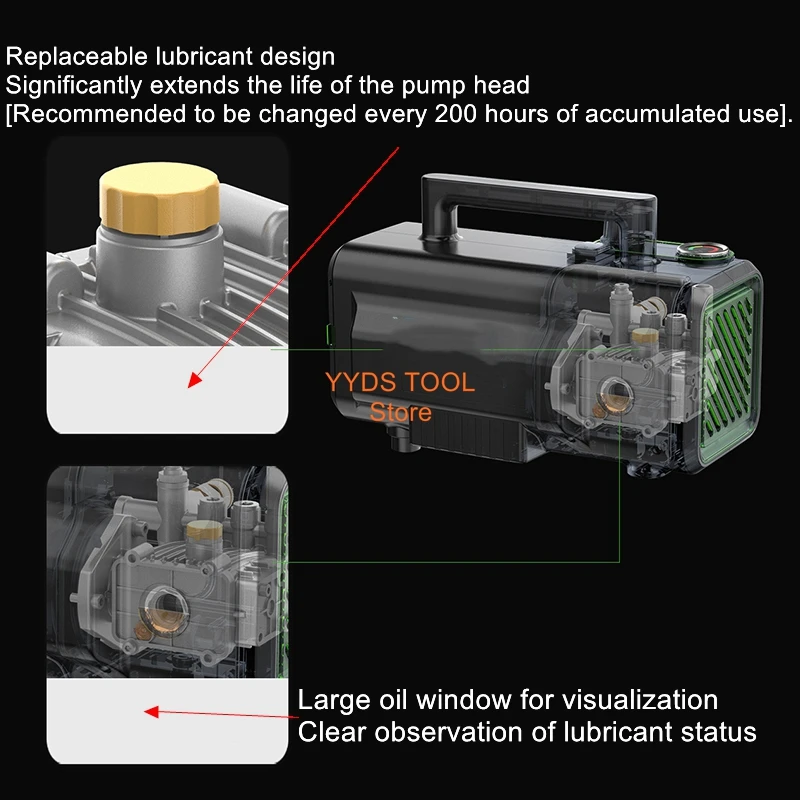 

C28T crankshaft type high-pressure cleaning pump internal and external fins maintenance air conditioning cleaning equipment